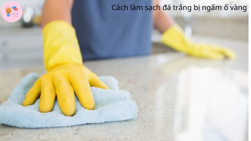 Cách làm sạch đá trắng bị ngấm ố vàng