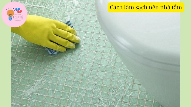 Cách làm sạch nền nhà tắm