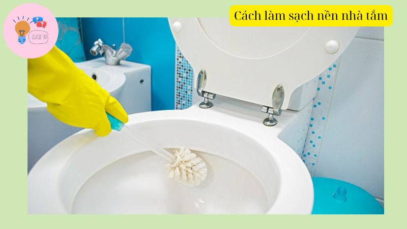 Cách làm sạch nền nhà tắm bằng nguyên liệu tự nhiên